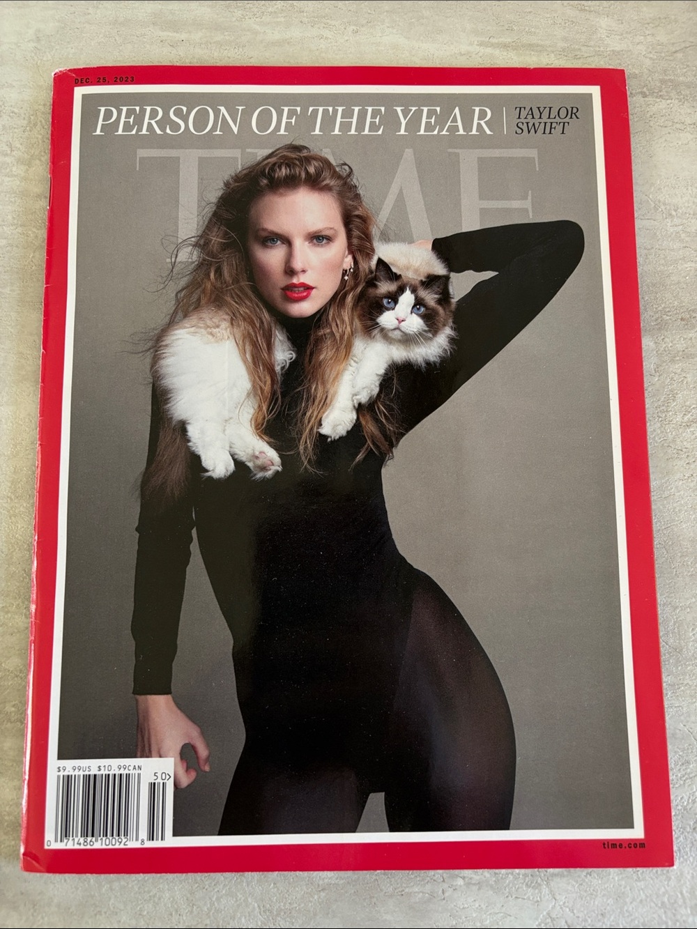 Time Magazine Person of the Year Cover Featuring Taylor Swift - Red